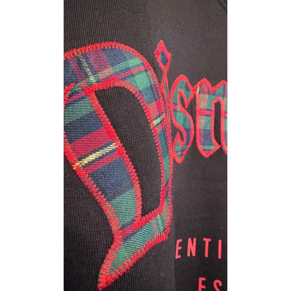 NWT Disneyland Resort 2025 Christmas Plaid Pullover Sweatshirt Women's Medium - Picture 2 of 4
